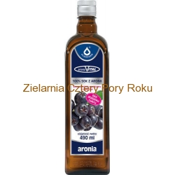 Sok z aronii 100% AroniaVital bez konserwantów pasteryzowany 490 ml Oleofarm